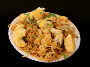 Double Egg Fried Maggi