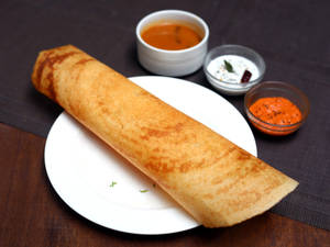 Sada Dosa (Served with Sambar)
