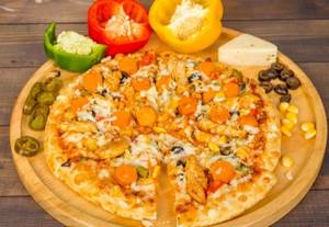 Chicken Seekh Pizza [Pan]