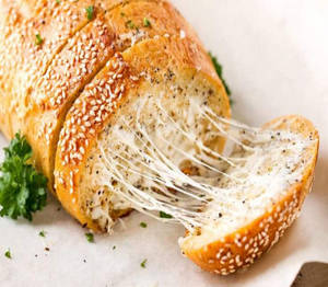 Super Mushroom Corn Garlic Bread