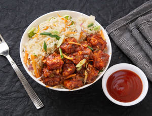 Fried Rice with Manchurian