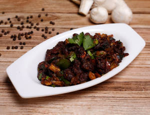 Mushroom Pepper Fry