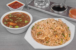 Chicken Manchurian Fried Rice