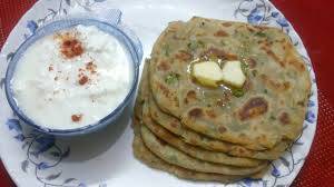Paneer Partha 2 Pcs With Dahi 