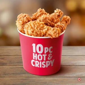 Wednesday Chicken 10 Pc Hot & Crispy Bucket