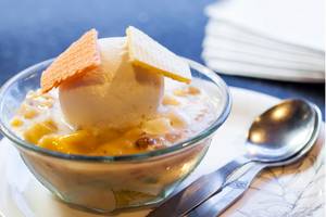 Fruit Salad with Ice Cream