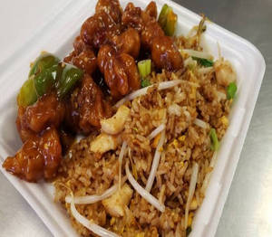 Chicken Rice And Chilly Chicken