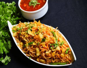 Triple Schezwan Rice & Noodles (mix)