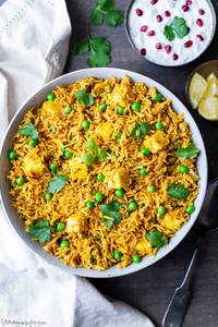 Matar Paneer  Pulav 