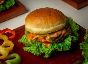 Lava Cheese Beef Burger