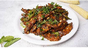 Pudina Baby Corn Chilli