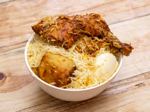 Chicken Dum Biryani  and gravy