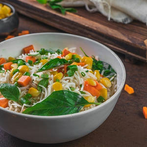 Basil Fried Rice Veg [Serves 1- 2]