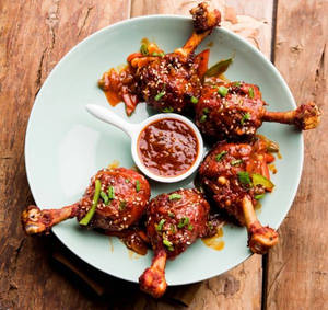 Chicken Schezwan Lollipop