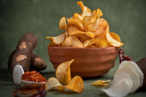 Homemade Tapioca Chips Chilli (200 Gms)