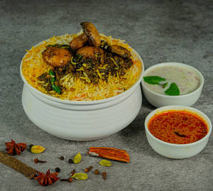 Hyderabadi Mushoom Gongura Biryani