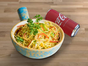 Veg Noodles + Coke (300 Ml )