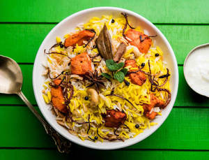 Boneless Chicken Tikka Biryani [3 Piece]