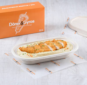 Fried Chicken With Hummus