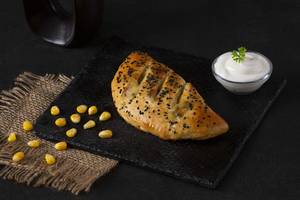 Spinach Corn Calzone