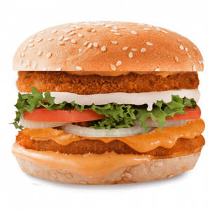 Veggie Crispy Double Trouble Burger