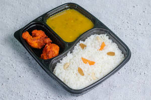 Ghee Rice + 2pc Chicken Kebab + Dal Fry