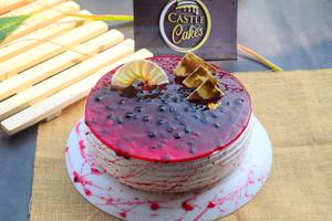 Blueberry fruit classic cake