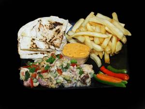 As Special Spicy Shawarma Plate With Fries