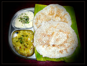 Khali Dosa With Aloo Palya