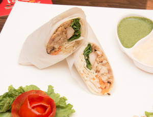 Double Chicken Rumali Shawarma