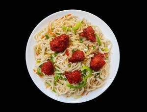 Veg Manchurian Noodles