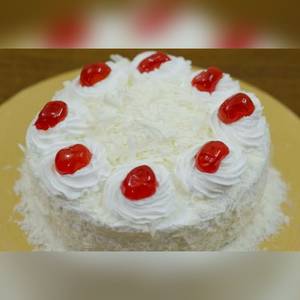 White Forest Cake (eggless)