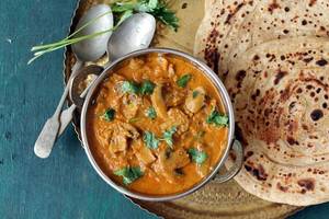 Aloo gobi with 5 roti