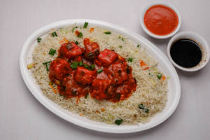 Paneer Crispy Rice with Dry Masala