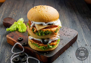 Texas Veg Jumbo Cheese Burger