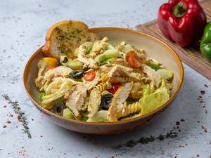 Roasted Chicken Pasta Salad With Mustard Dressing