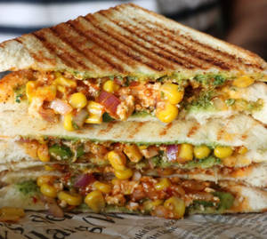 Cheese Sweet Corn Sandwitch