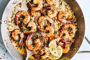 Prawn in Hot Garlic Butter Sauce 