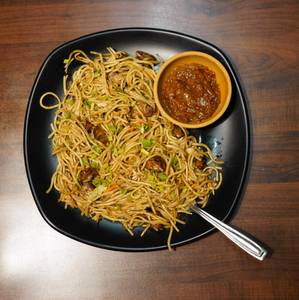 Veg Manchurian Noodles
