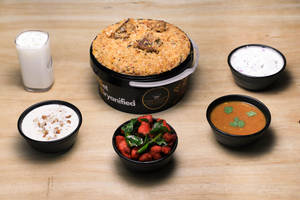 Medium Mutton Bucket Biryani Combos (serves 4) (2 Kg Net Wt)