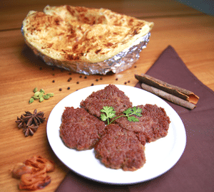 Chicken Galawat Kabab (4Pc) + 2Pc Paratha