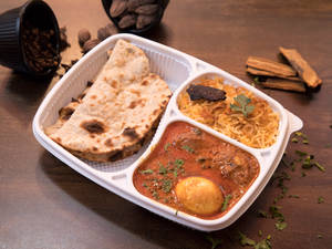 Biryani Rice + Egg Curry + Tandoori Roti          