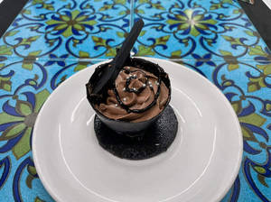 Chocolate Mousse In Edible Chocolate Cup