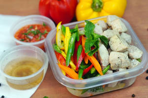 250 Gm Chicken Breast + Assorted Veggies, Keto Salad