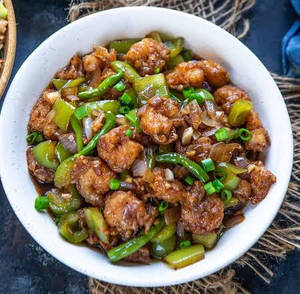 Chilly Prawns Dry