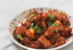 Garlic mutton dry
