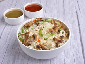 Mushroom fried rice.