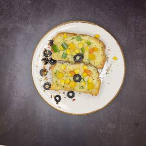 Loaded Veggie Garlic Bread