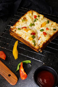 Melting Cheese Veg Cheese Sandwich