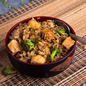 Fried Rice with Crispy Tofu